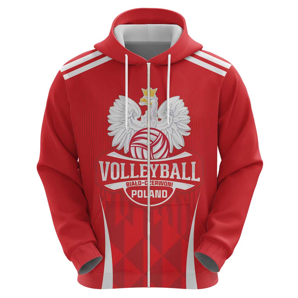 Custom Poland Volleyball Hoodie BialoCzerwoni Go Champions LT18