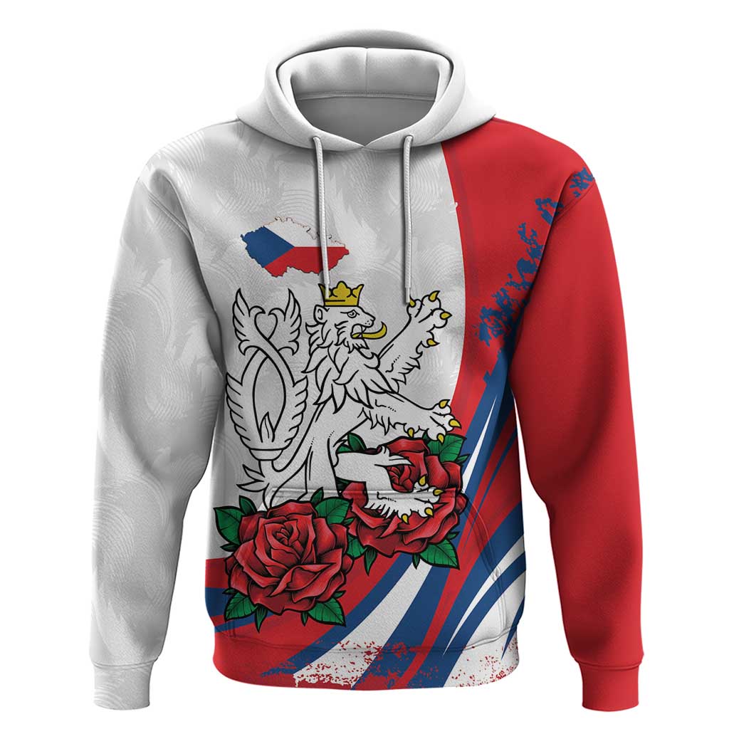 Personalized Czech Republic Hoodie Pravda Vitezi With Rose LT18