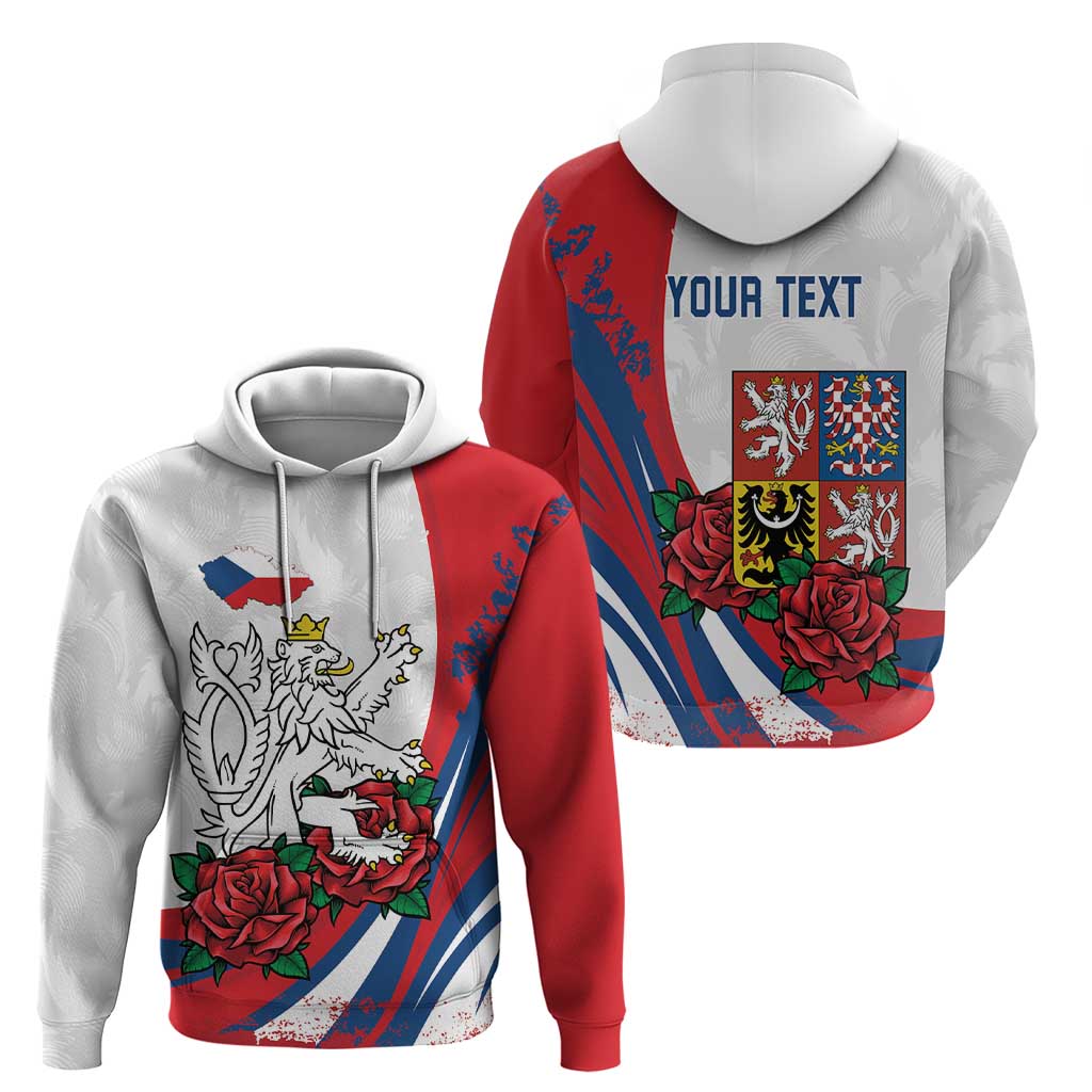 Personalized Czech Republic Hoodie Pravda Vitezi With Rose LT18