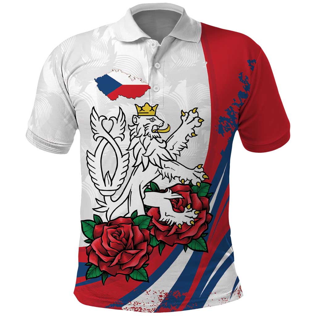 Personalized Czech Republic Polo Shirt Pravda Vitezi With Rose LT18