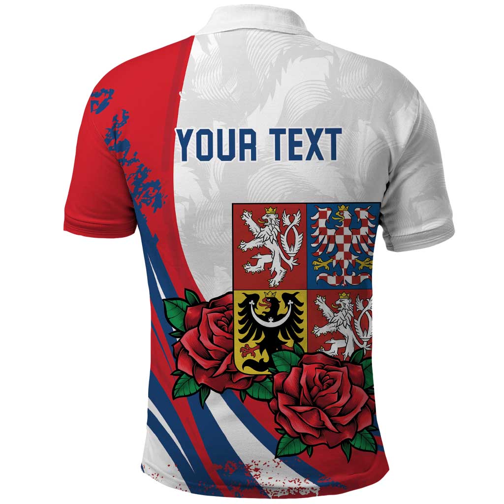 Personalized Czech Republic Polo Shirt Pravda Vitezi With Rose LT18