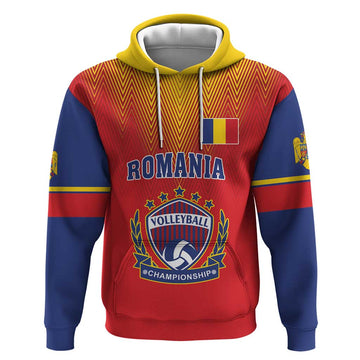 Custom Romania Volleyball Hoodie Sporty Style LT18