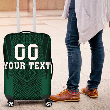 Custom Mexico Football Luggage Cover El Tricolor Go Champions Aztec Pattern LT18