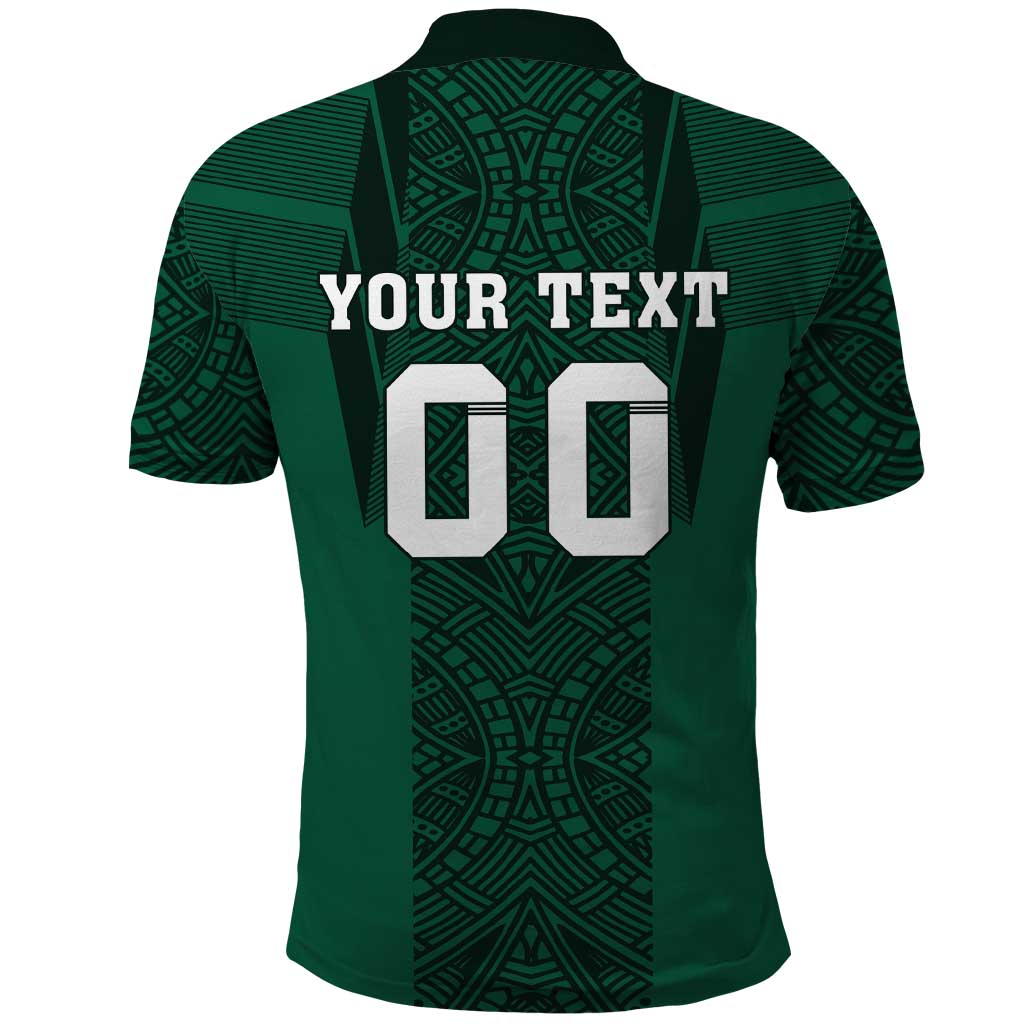 Custom Mexico Football Polo Shirt El Tricolor Go Champions Aztec Pattern LT18