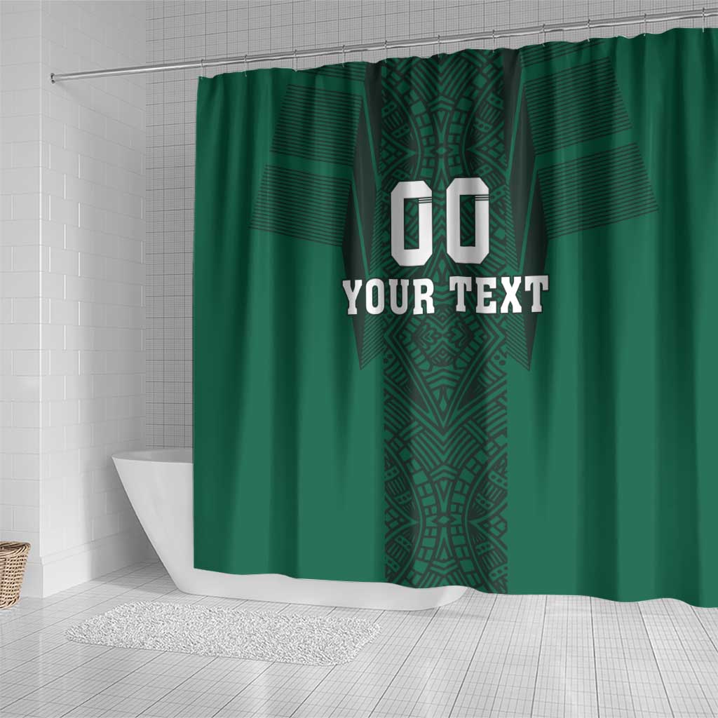 Custom Mexico Football Shower Curtain El Tricolor Go Champions Aztec Pattern LT18