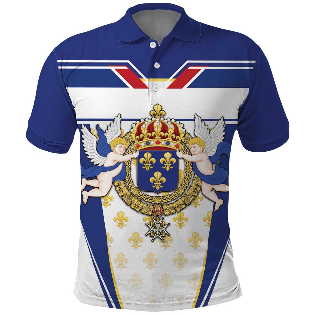 Personalized French Colonial Empire Polo Shirt Royal Standard of France LT18