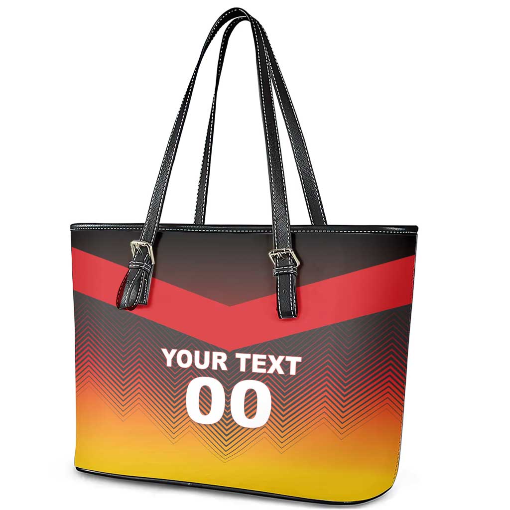 Custom Germany Football Leather Tote Bag Special Flag Style LT18