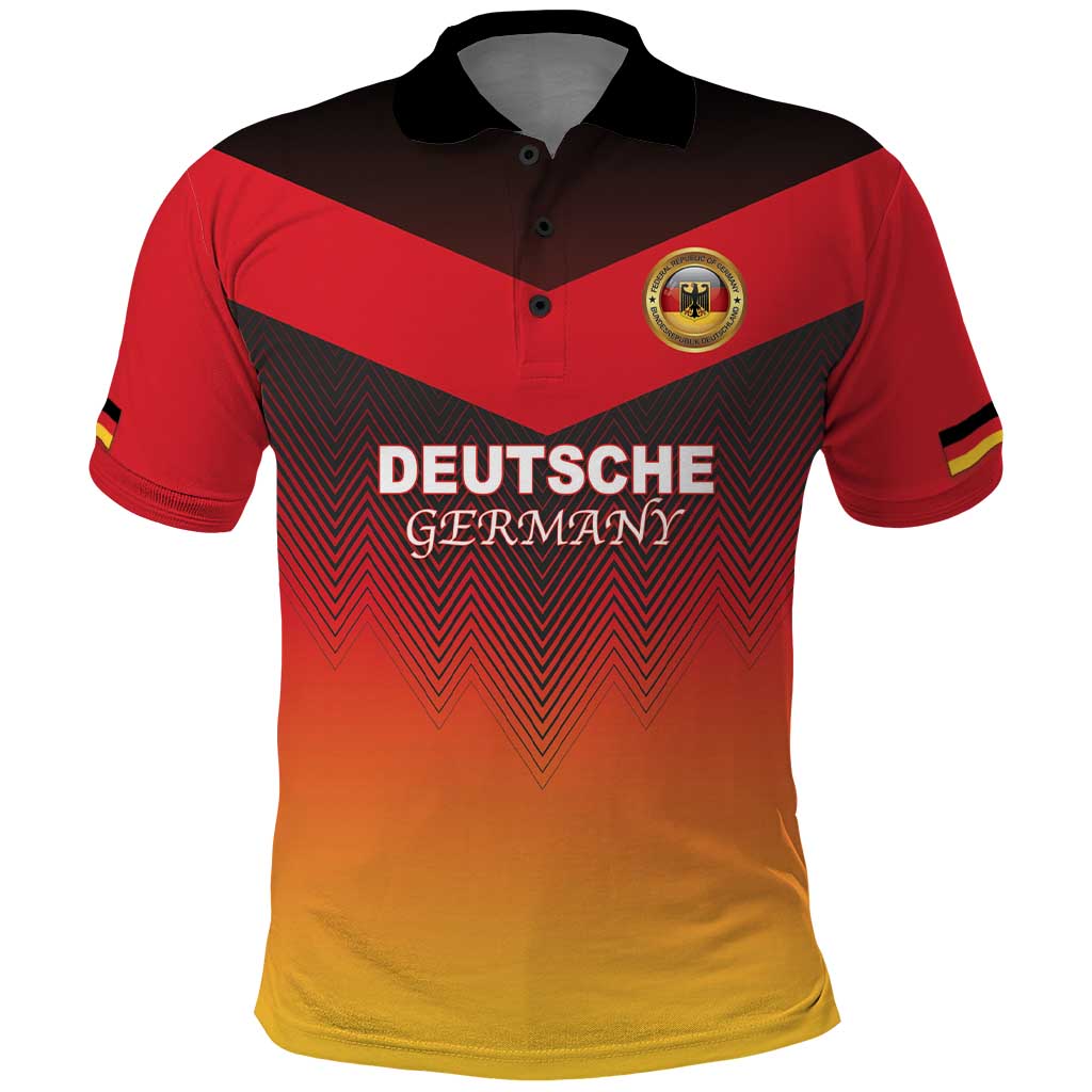 Custom Germany Football Polo Shirt Special Flag Style LT18