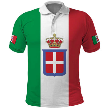 Personalized Italian Empire 1882-1960 Polo Shirt Flag Color Inspiration LT18