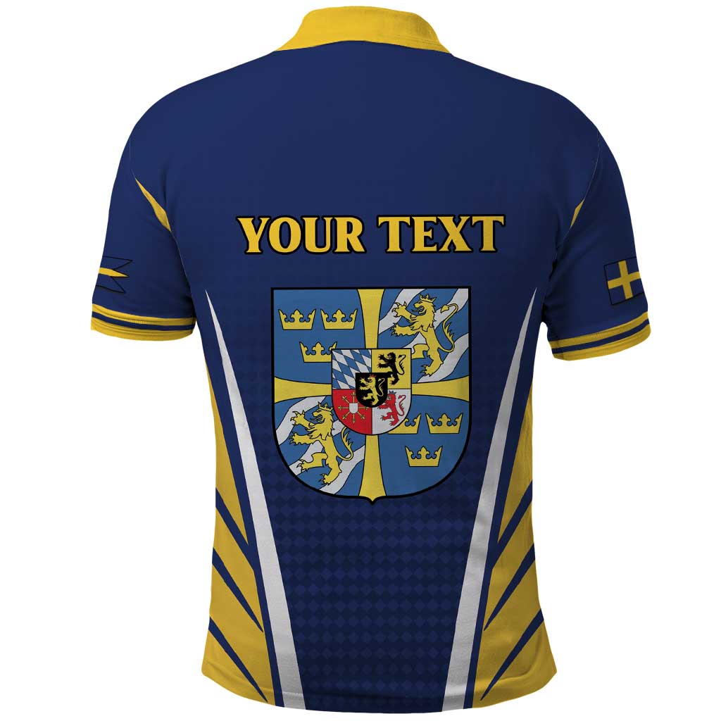 Personalized Swedish Empire 1611-1721 Polo Shirt Flag Color Inspiration LT18