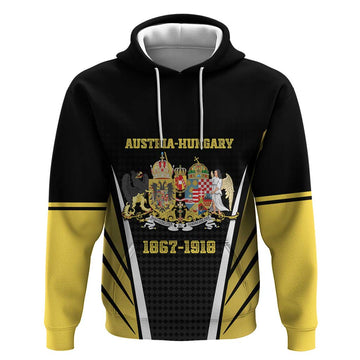 Personalized Austro-Hungarian Empire 1867-1918 Hoodie Flag Color Inspiration LT18