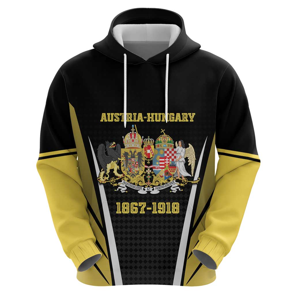 Personalized Austro-Hungarian Empire 1867-1918 Hoodie Flag Color Inspiration LT18