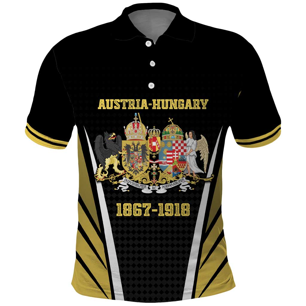 Personalized Austro-Hungarian Empire 1867-1918 Polo Shirt Flag Color Inspiration LT18