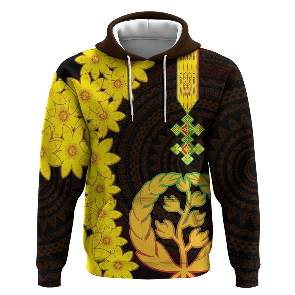 Enkutatash Eritrea New Year Hoodie With Coat Of Arms LT18