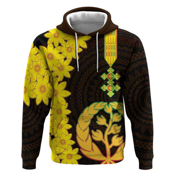 Enkutatash Eritrea New Year Hoodie With Coat Of Arms LT18
