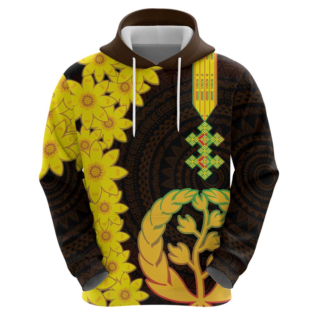 Enkutatash Eritrea New Year Hoodie With Coat Of Arms LT18