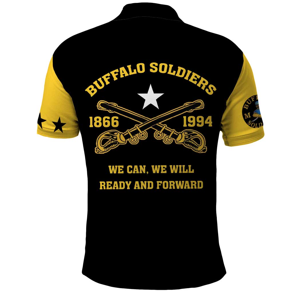 Personalized Buffalo Soldier Polo Shirt We Can We Will Ready And Forward LT18