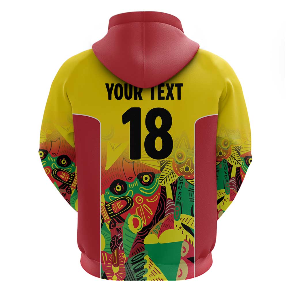 Custom Guyana Football Hoodie Golden Jaguars Spirit - Yellow LT18
