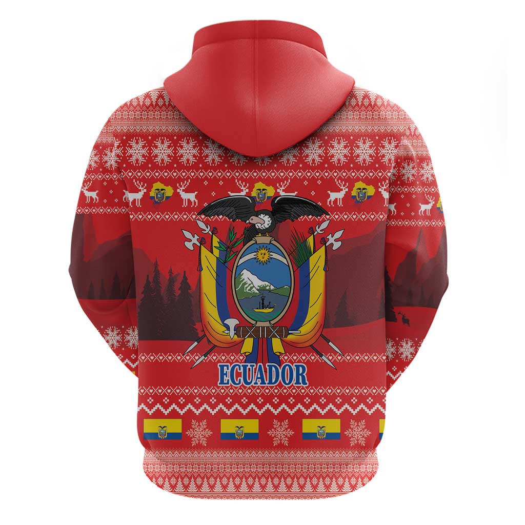Ecuador Andean Condor Christmas Hoodie Dios Patria y Libertad LT18