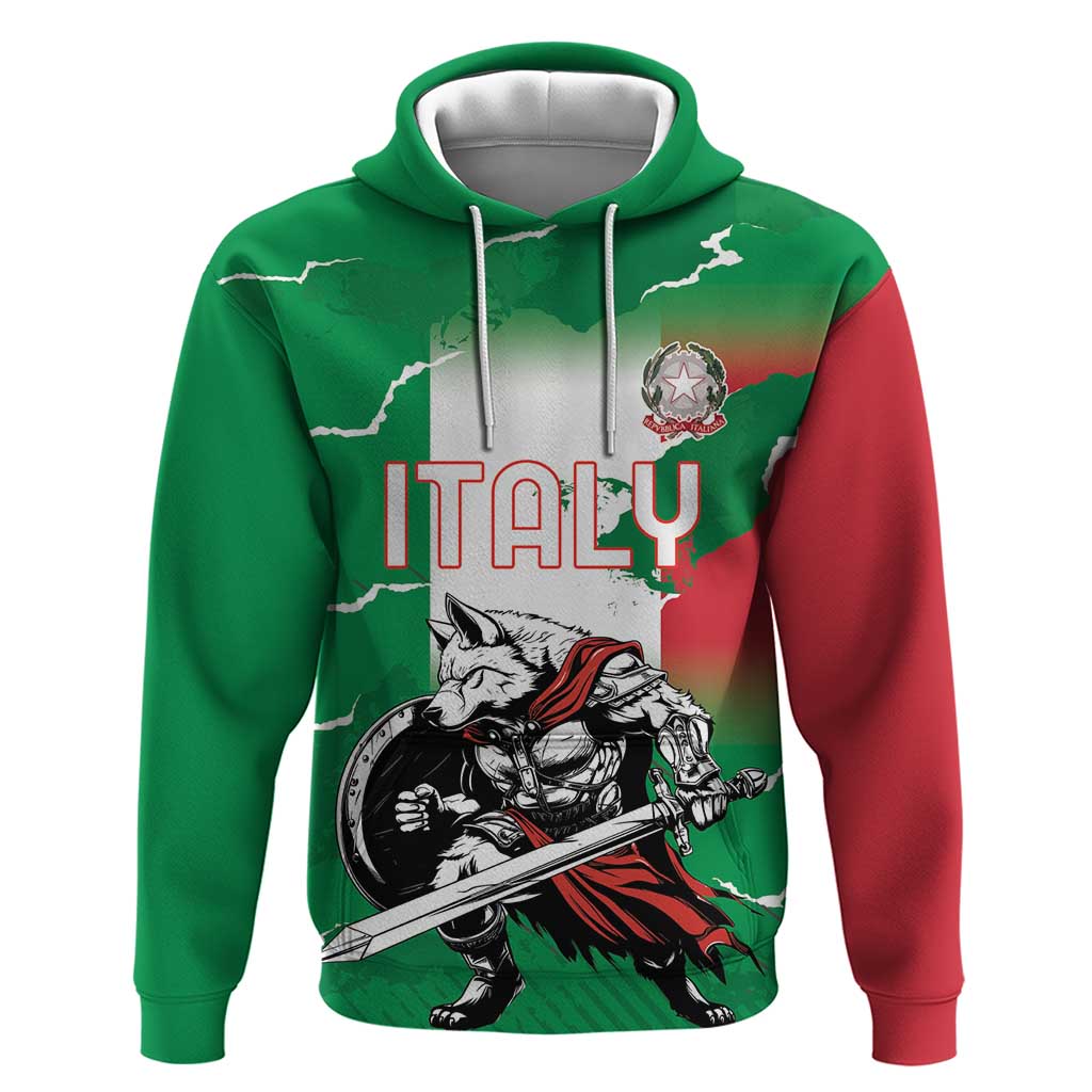 Personalized Italy Hoodie Wolf Warrior Grunge Style LT18