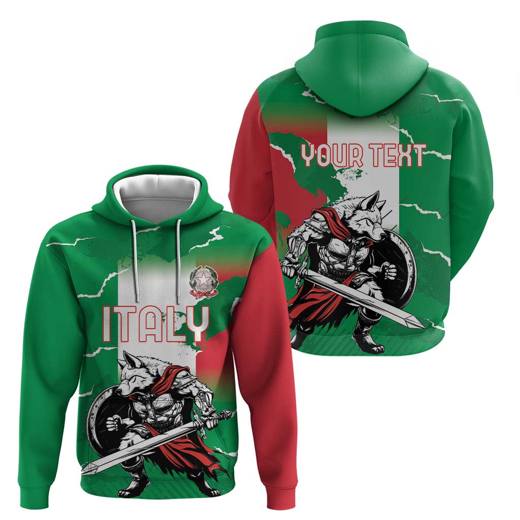 Personalized Italy Hoodie Wolf Warrior Grunge Style LT18