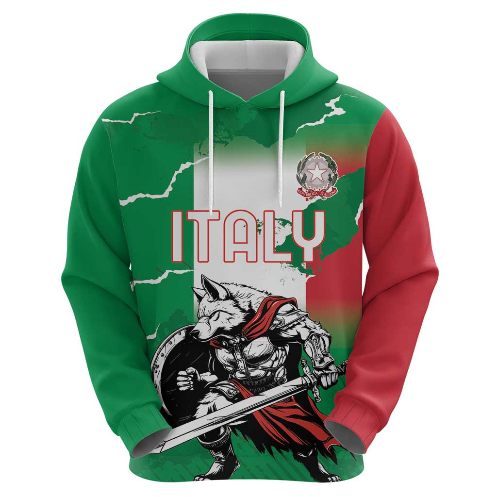 Personalized Italy Hoodie Wolf Warrior Grunge Style LT18