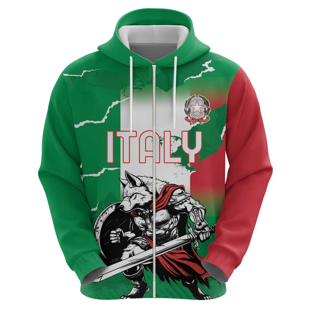 Personalized Italy Hoodie Wolf Warrior Grunge Style LT18