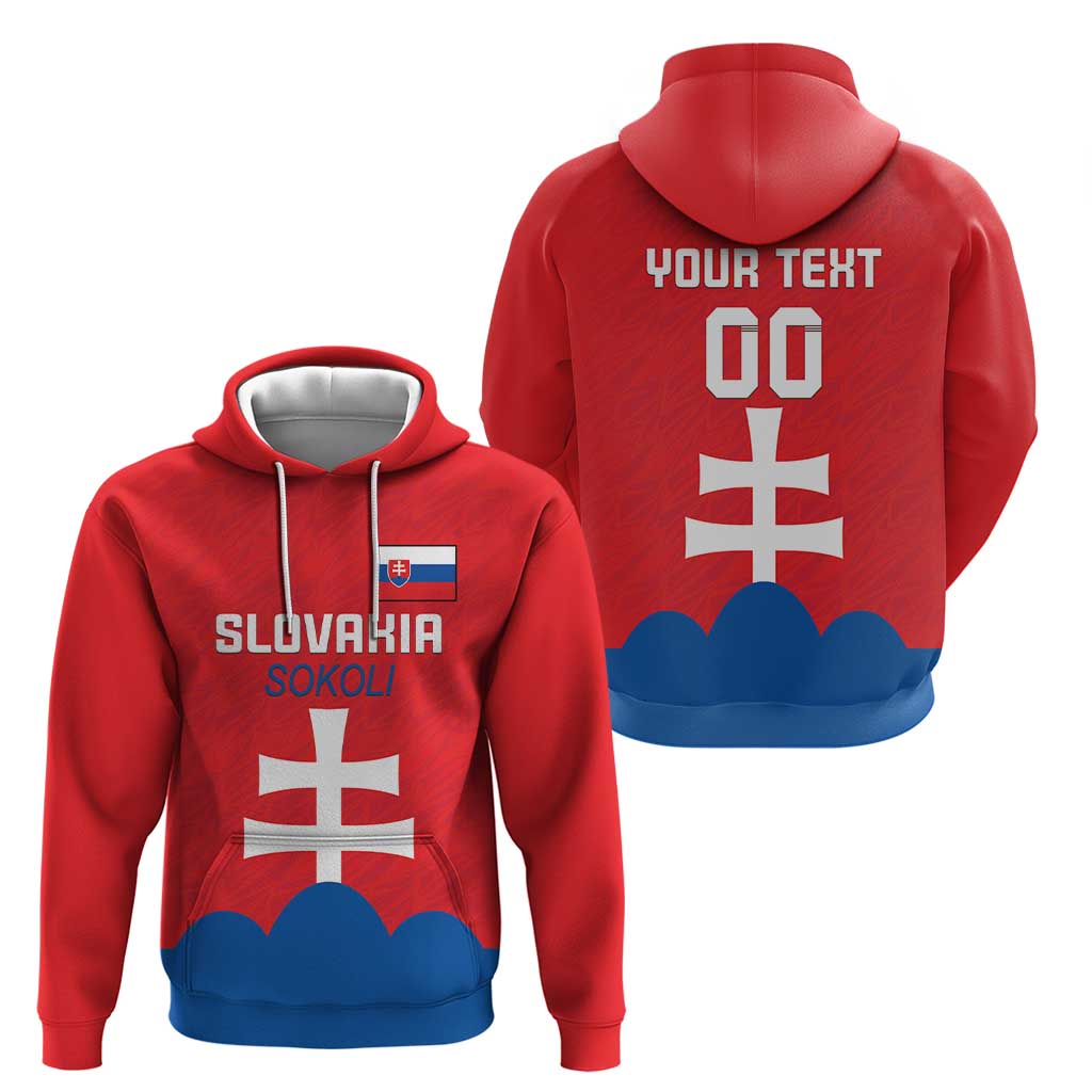 Custom Slovakia Football Hoodie Come On Sokoli LT18