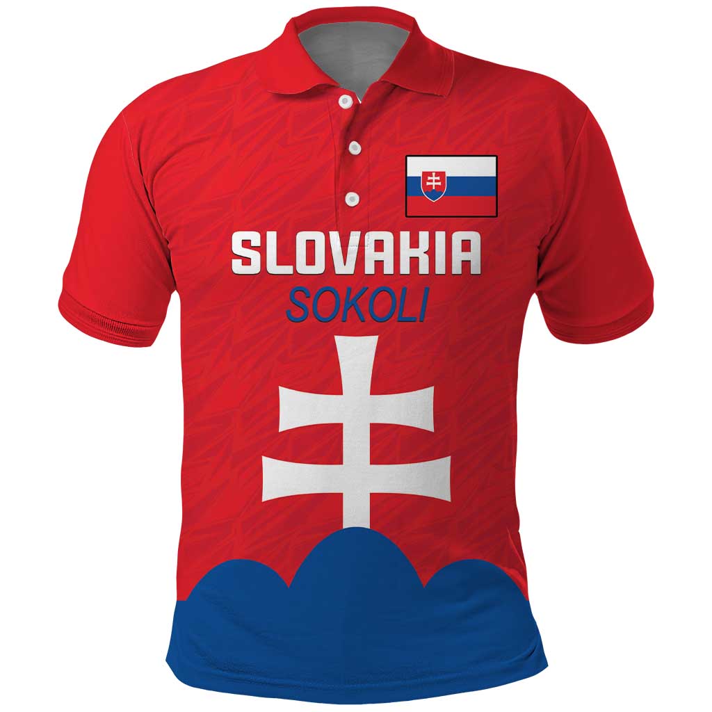 Custom Slovakia Football Polo Shirt Come On Sokoli LT18