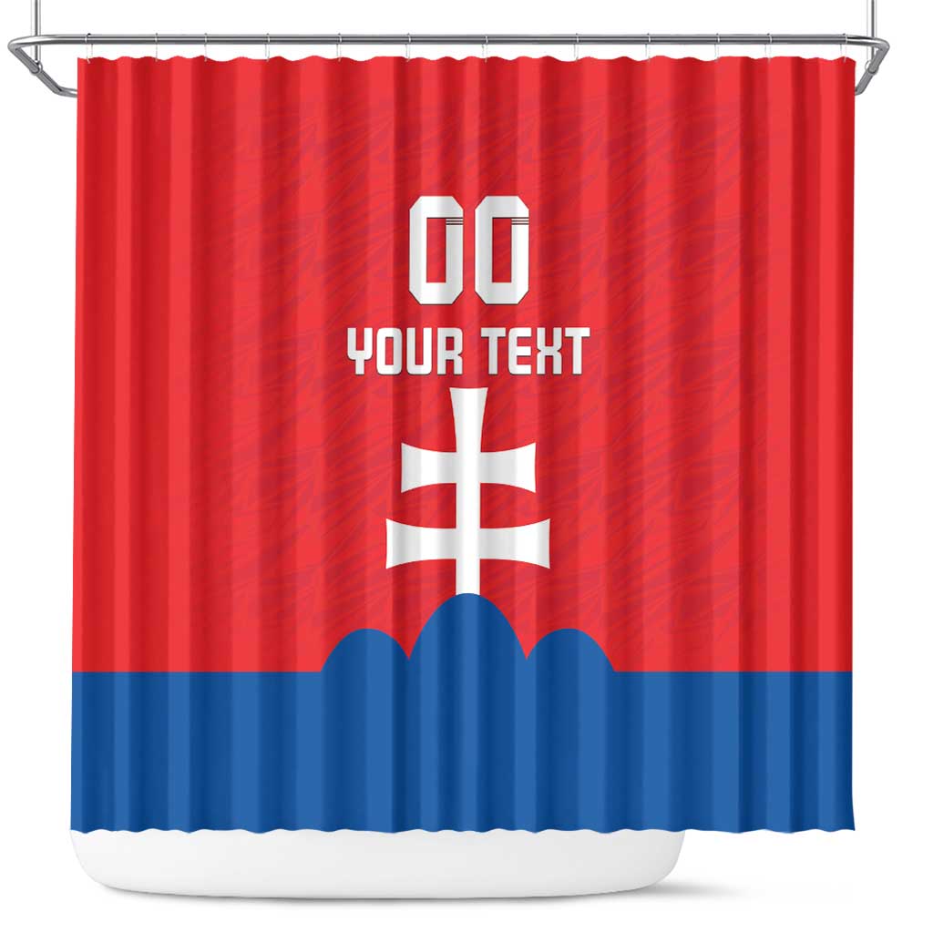 Custom Slovakia Football Shower Curtain Come On Sokoli LT18