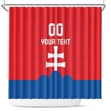 Custom Slovakia Football Shower Curtain Come On Sokoli LT18