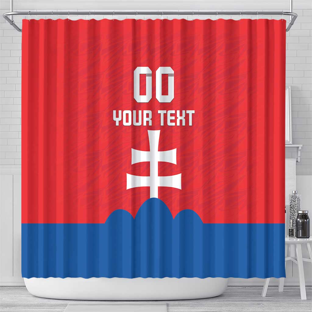 Custom Slovakia Football Shower Curtain Come On Sokoli LT18