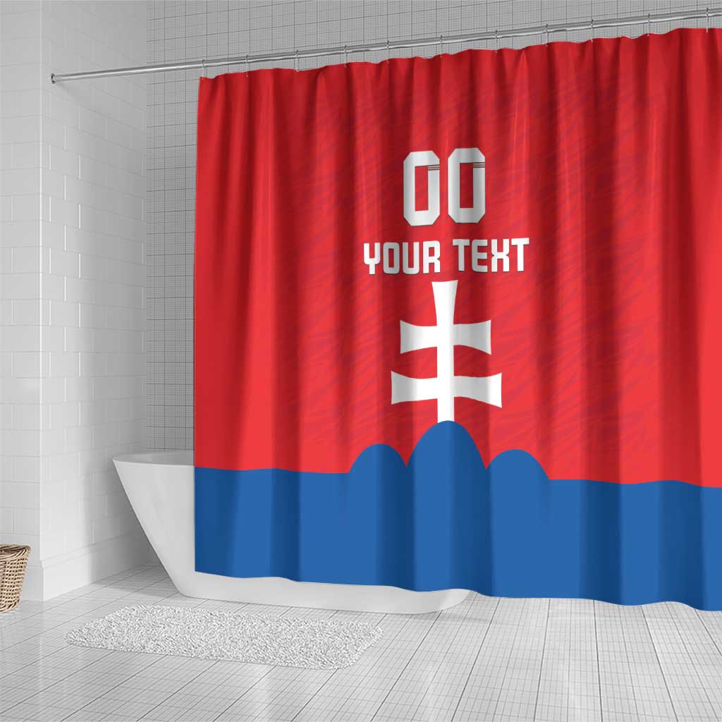 Custom Slovakia Football Shower Curtain Come On Sokoli LT18