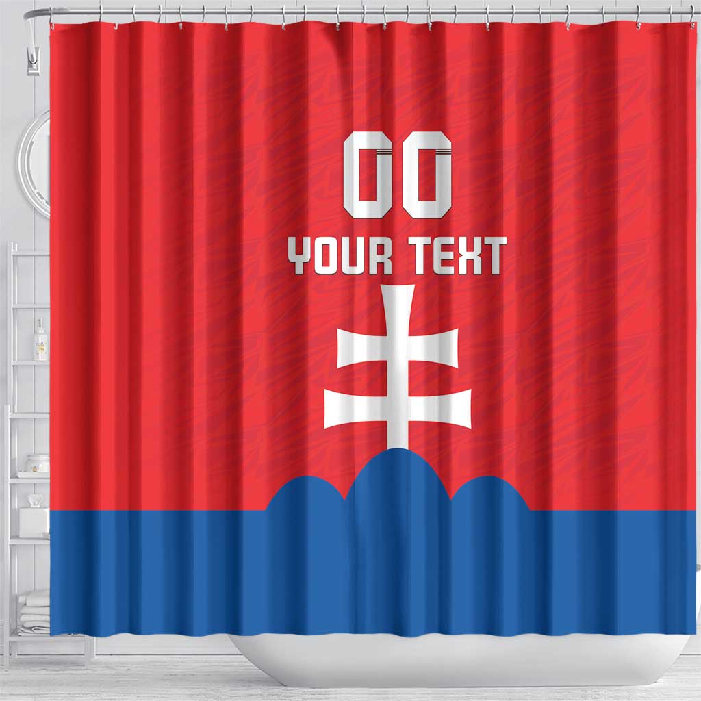 Custom Slovakia Football Shower Curtain Come On Sokoli LT18