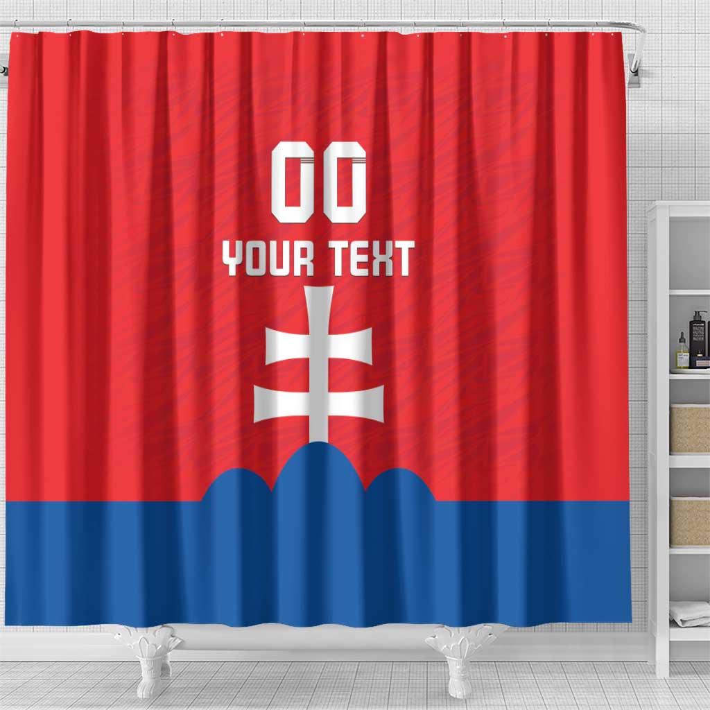 Custom Slovakia Football Shower Curtain Come On Sokoli LT18