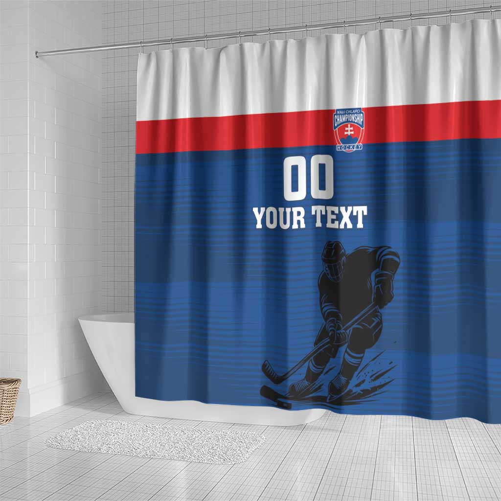 Custom Slovakia Hockey Shower Curtain Go Nasi Chlapci LT18