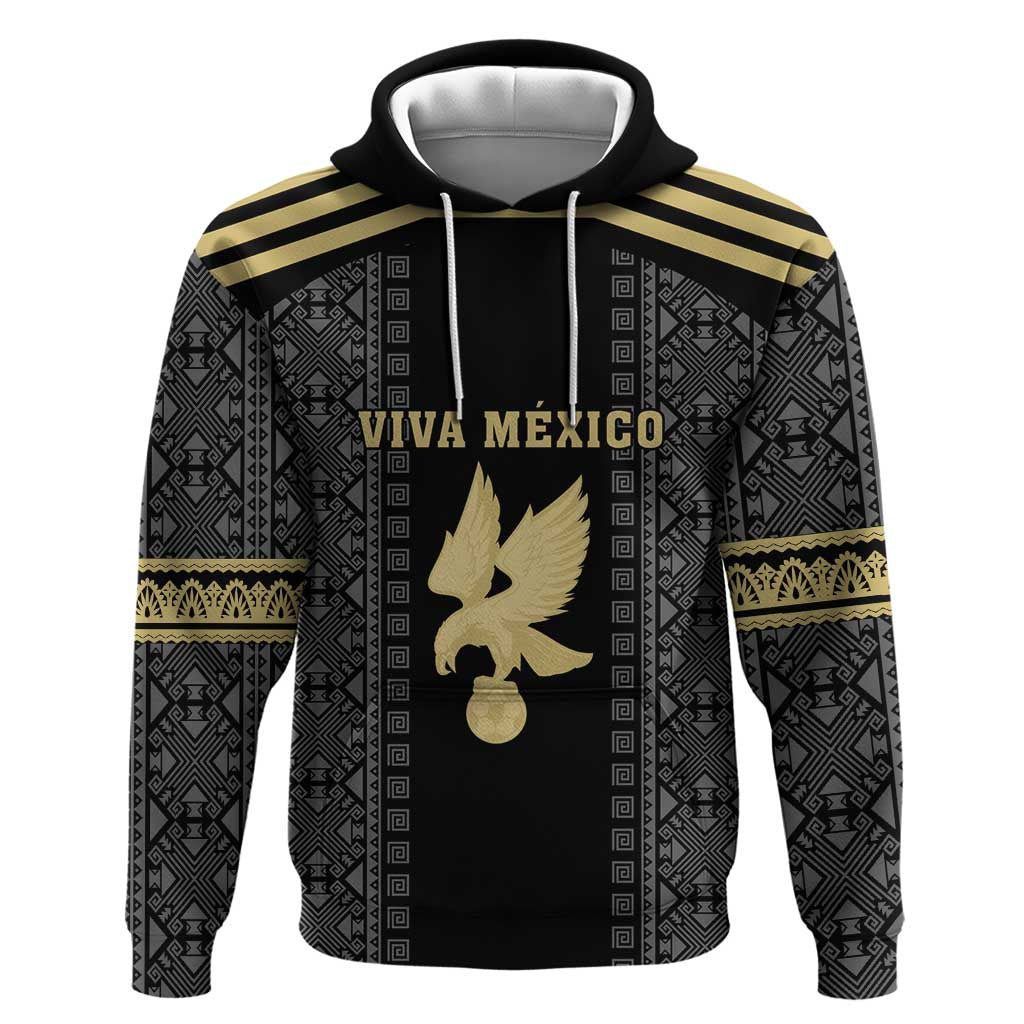 Custom Mexico Football Hoodie El Tri Aztec Pattern Back Version LT18