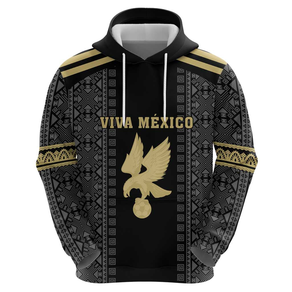 Custom Mexico Football Hoodie El Tri Aztec Pattern Back Version LT18