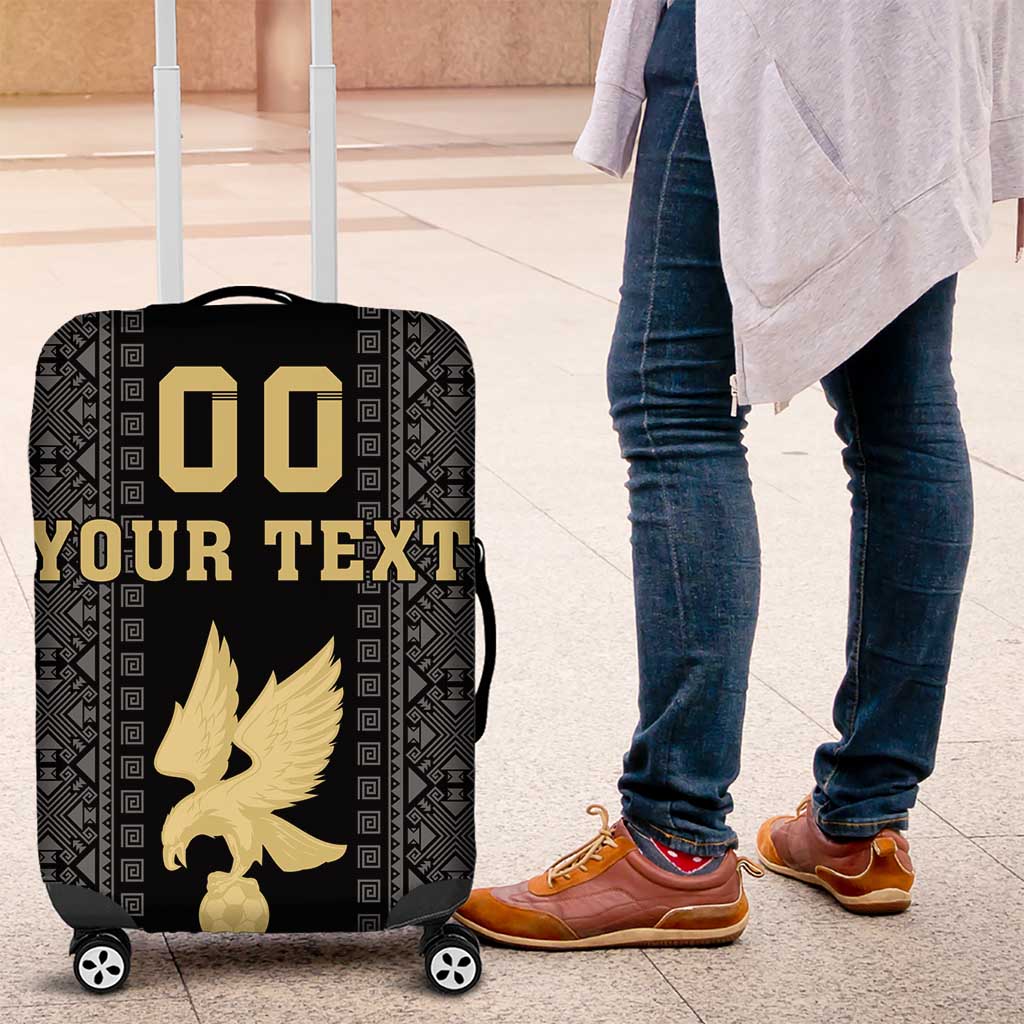 Custom Mexico Football Luggage Cover El Tri Aztec Pattern Back Version LT18