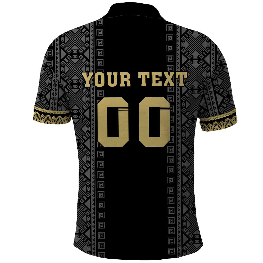 Custom Mexico Football Polo Shirt El Tri Aztec Pattern Back Version LT18