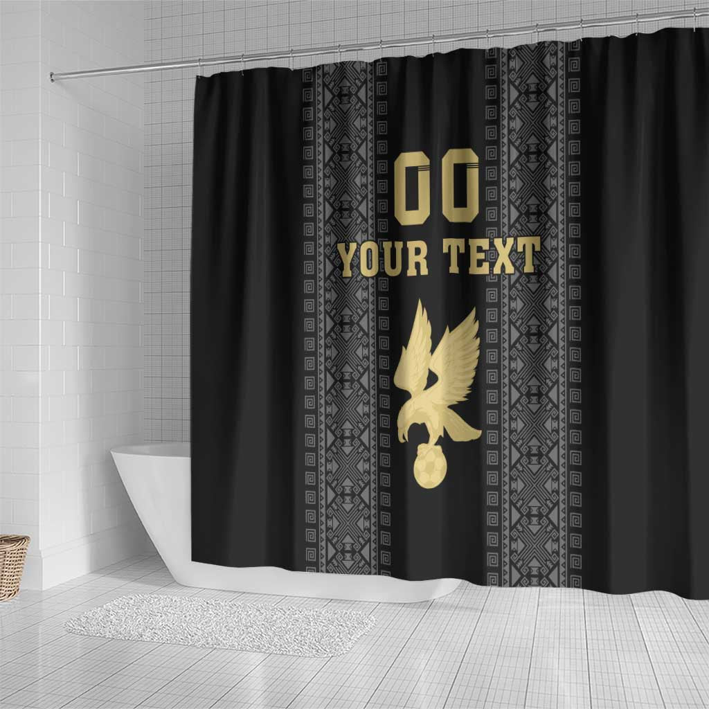 Custom Mexico Football Shower Curtain El Tri Aztec Pattern Back Version LT18