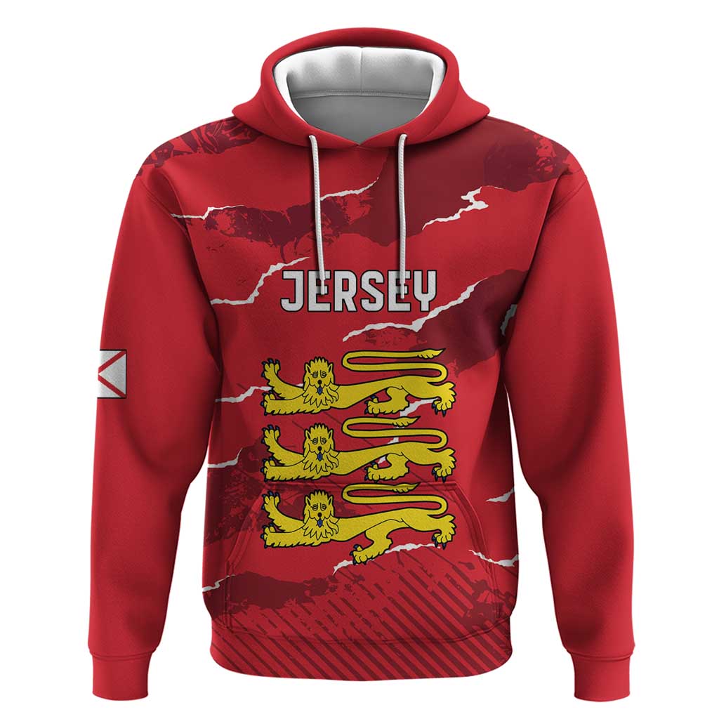 Custom Bailiwick of Jersey Hoodie Sporty Style LT18