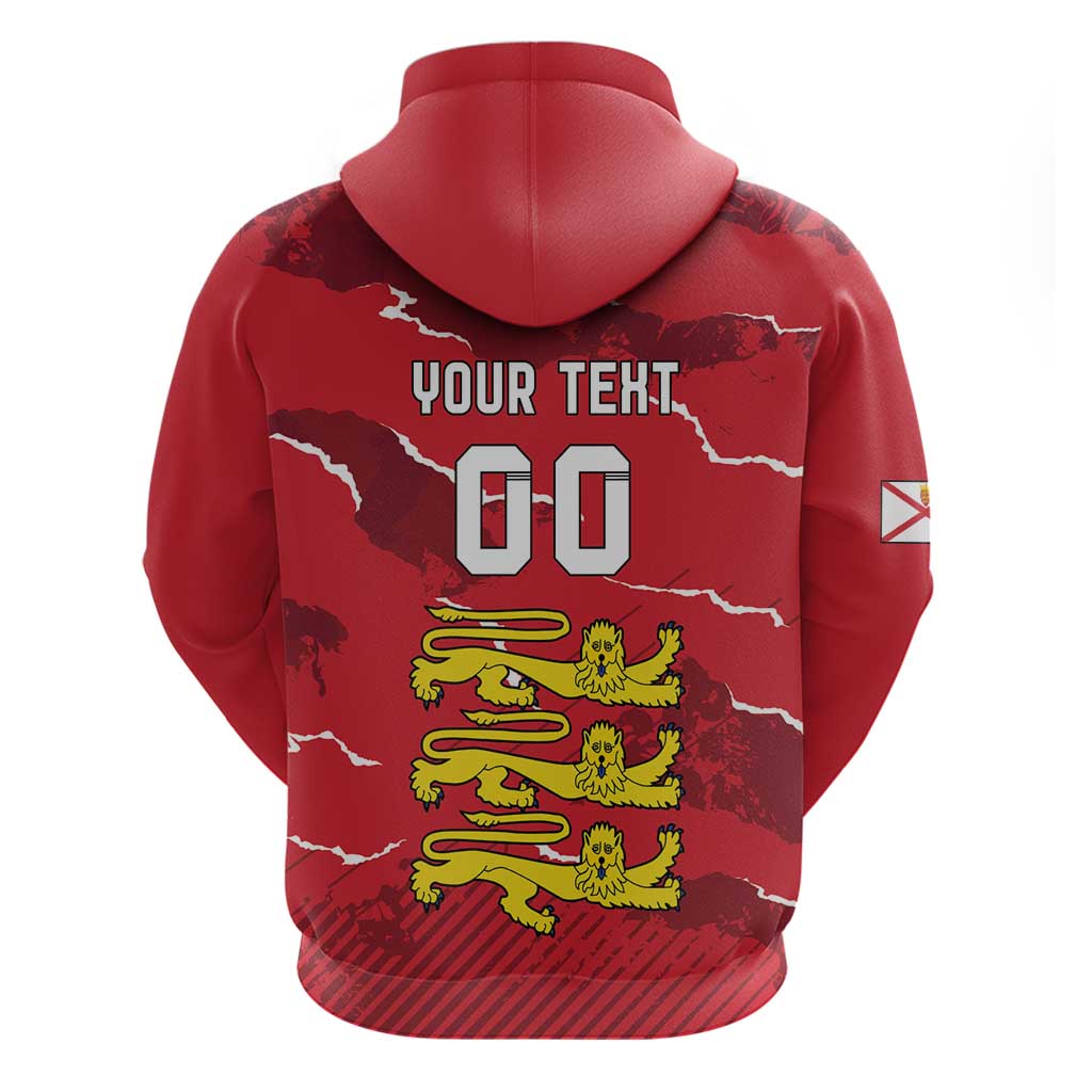 Custom Bailiwick of Jersey Hoodie Sporty Style LT18