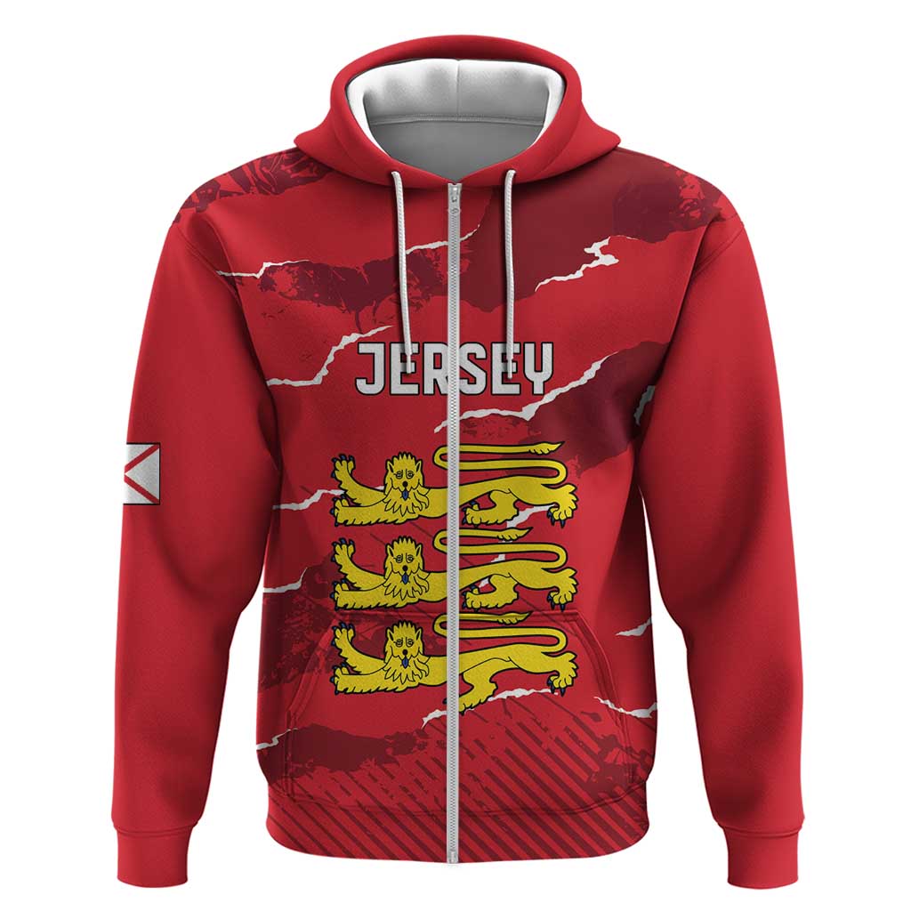 Custom Bailiwick of Jersey Hoodie Sporty Style LT18