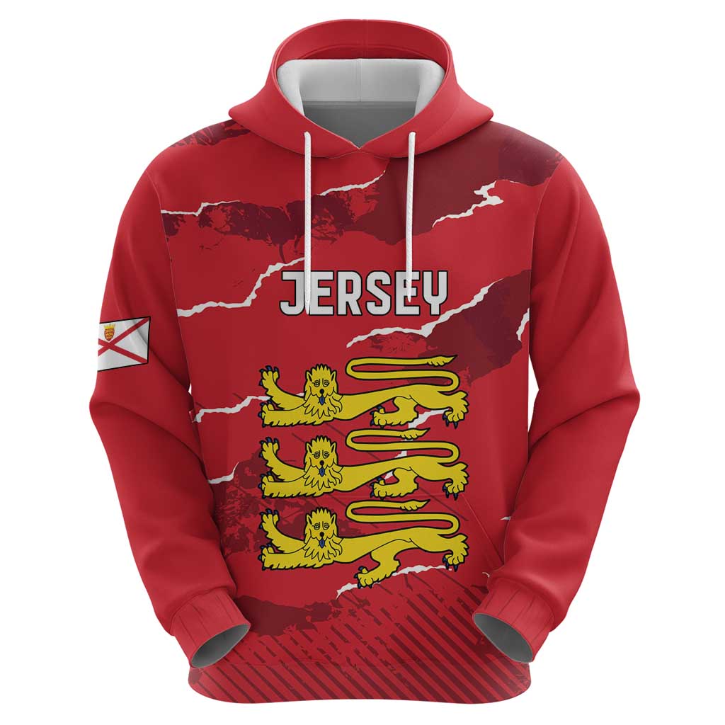 Custom Bailiwick of Jersey Hoodie Sporty Style LT18