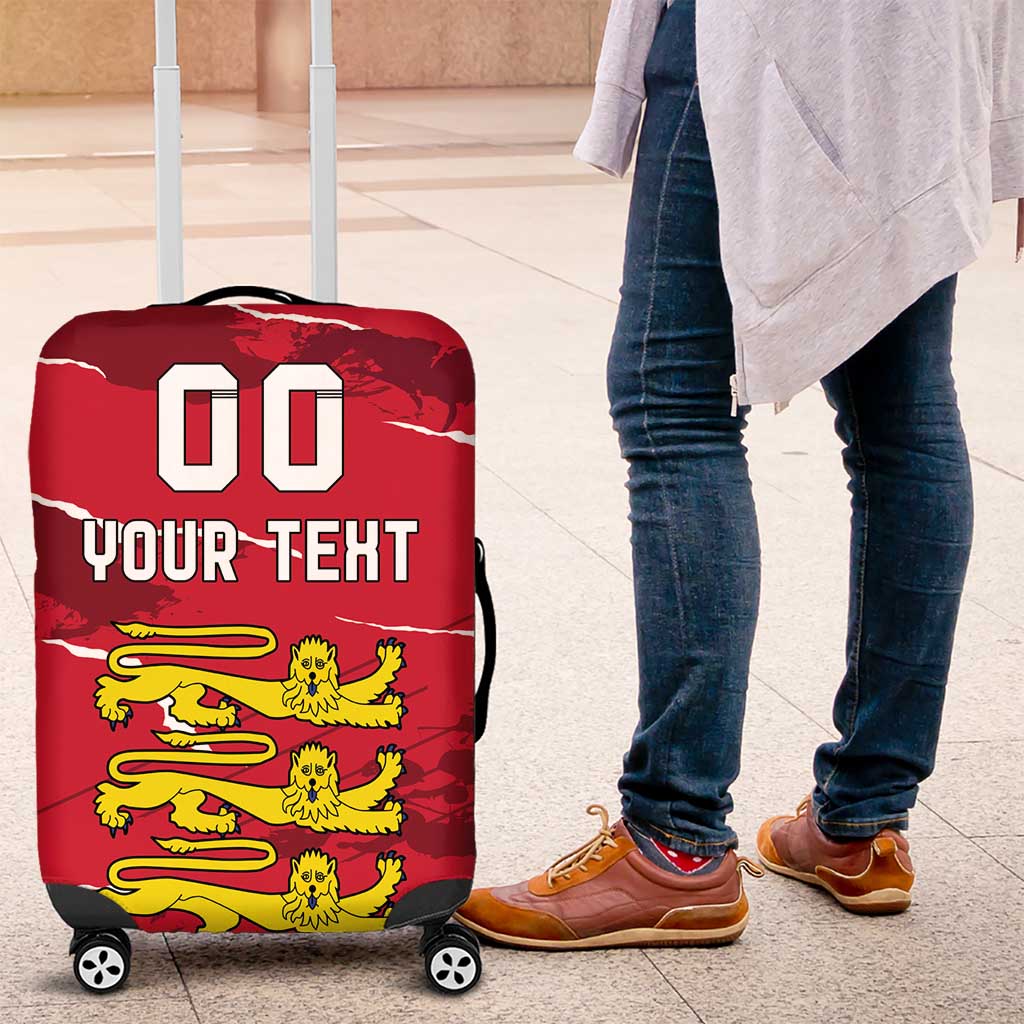 Custom Bailiwick of Jersey Luggage Cover Sporty Style LT18