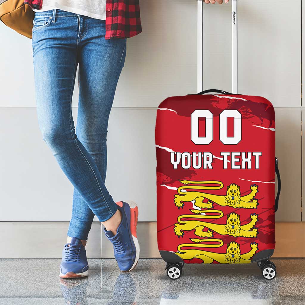 Custom Bailiwick of Jersey Luggage Cover Sporty Style LT18