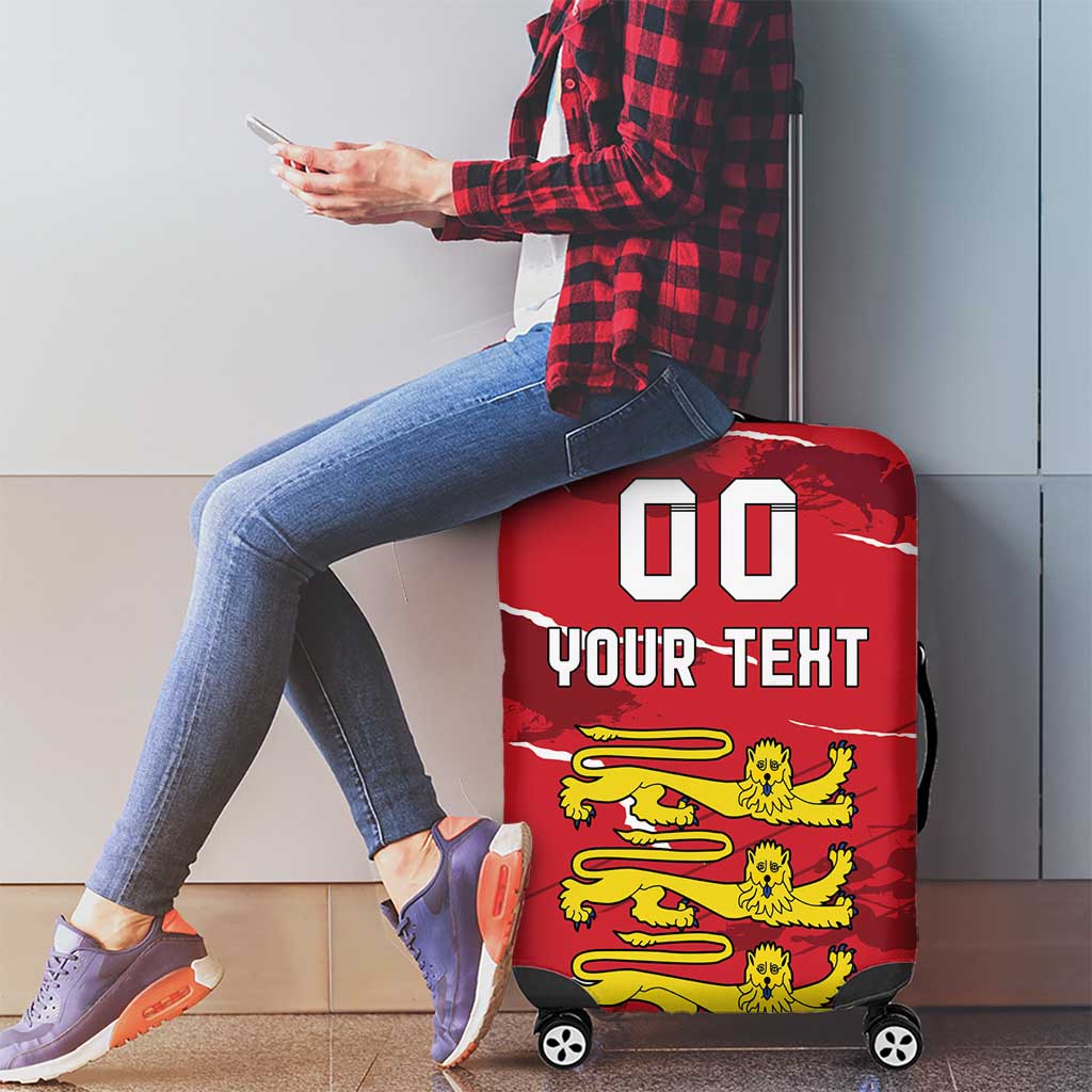 Custom Bailiwick of Jersey Luggage Cover Sporty Style LT18