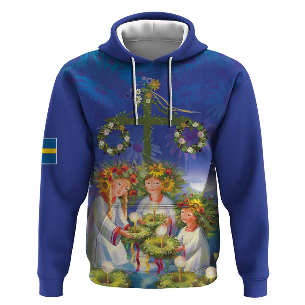 Swedish Glad Midsommar Hoodie Hade du en bra Midsommar LT18