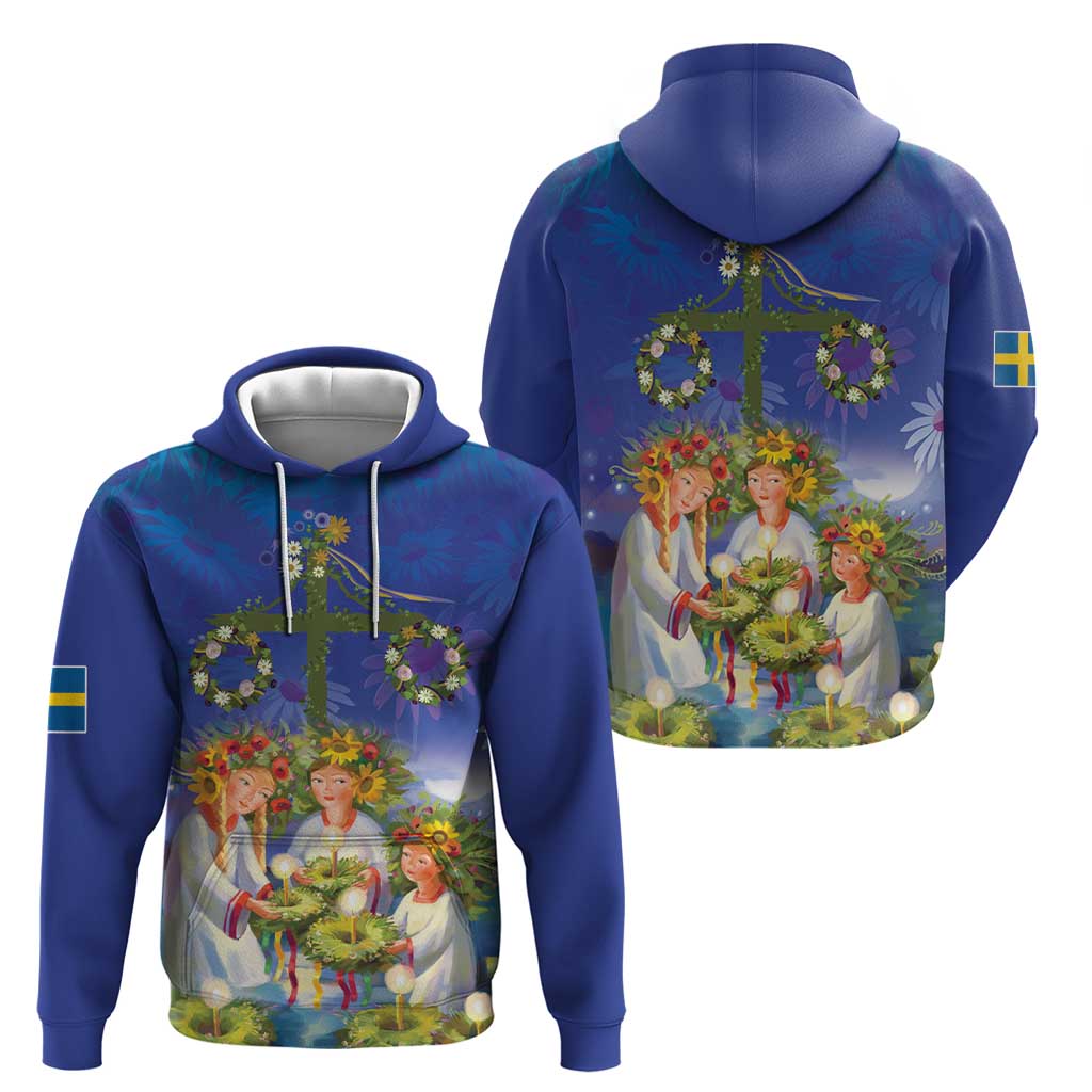 Swedish Glad Midsommar Hoodie Hade du en bra Midsommar LT18